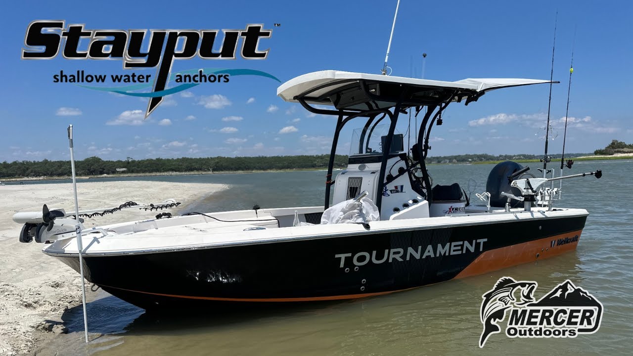 StayPut Shallow Water Anchor System on a 23' Wellcraft Tournament (Is it Better Than a Power-Pole )
