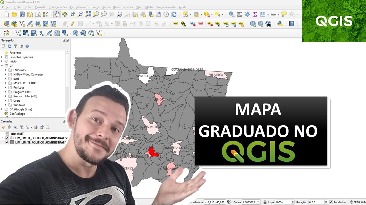 🗺️ Como fazer mapa graduado no QGIS