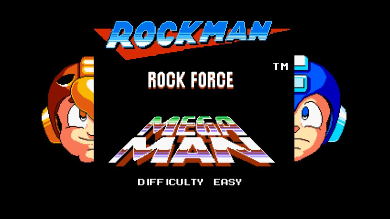 ロックマン ロックフォース ボスチーム使用 イージー　MEGAMAN ROCK FORCE DIFFICULTY EASY RobotMaster used