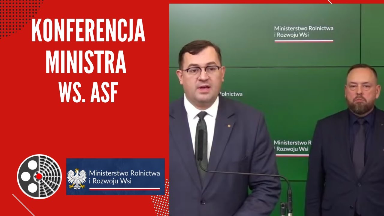 [MRiRW]: Konferencja ministra Stefana Krajewskiego ws. ASF