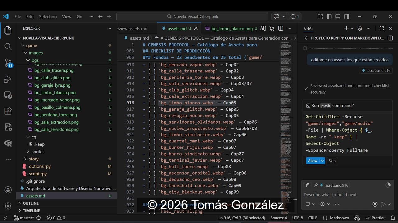 Intento crear una NOVELA VISUAL con Vibe Coding… sin programar (¿sale bien?)