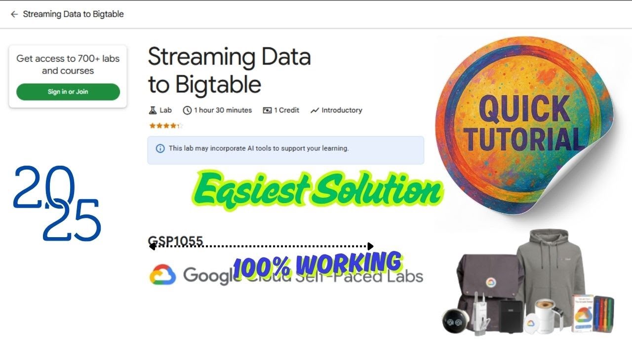 [NEW] Streaming Data to Bigtable | #GSP1055 | #qwiklabs | #Arcade