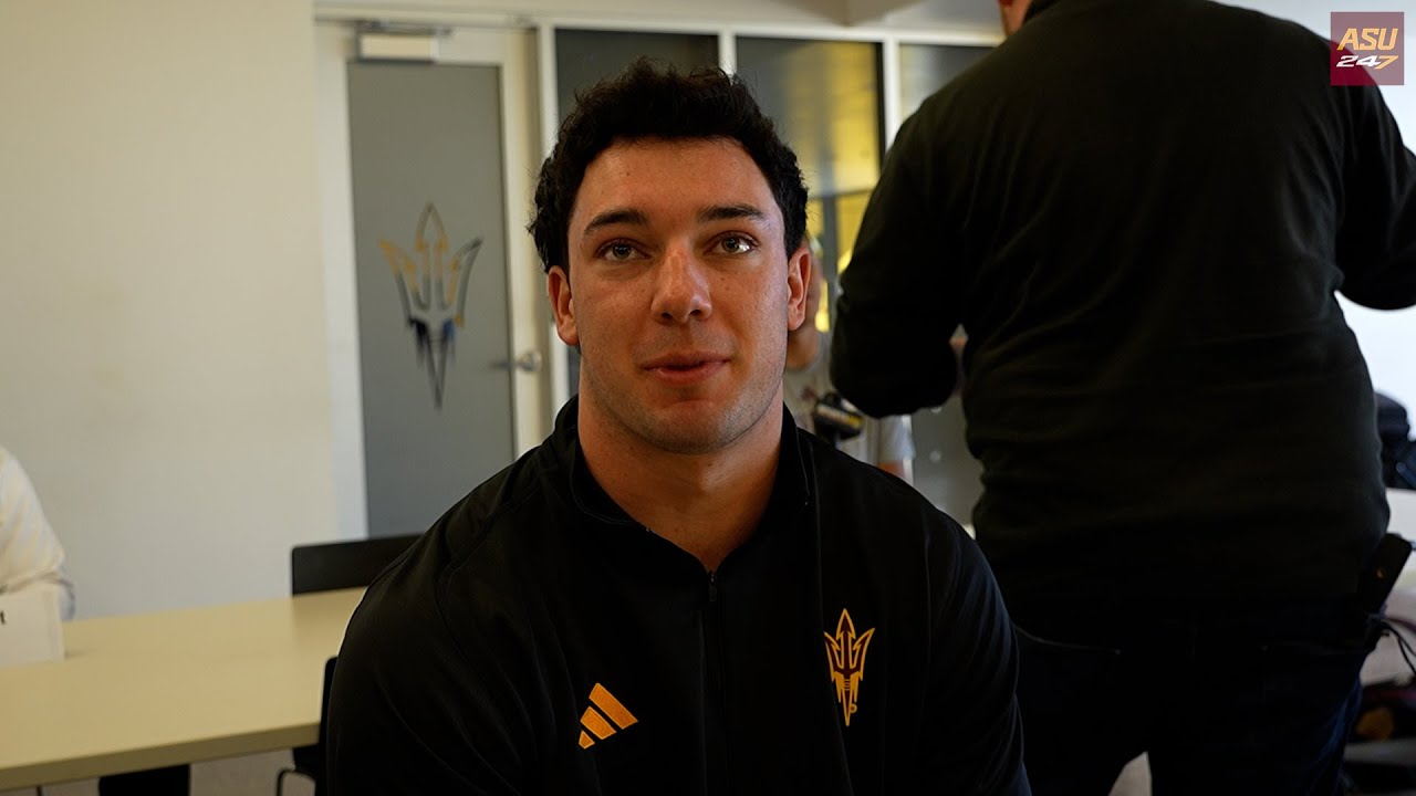 LB Owen Long spring football preview availability (2/4/26)