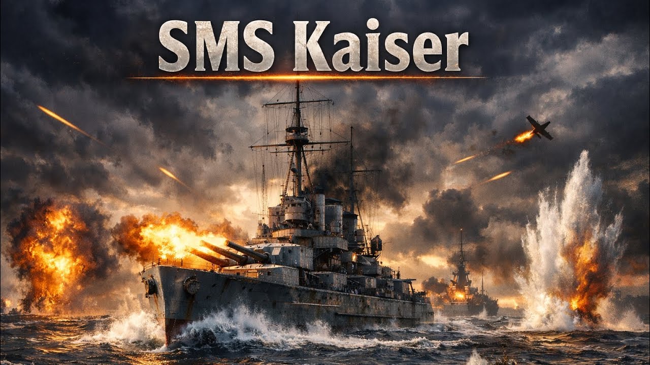 Full battle on SMS Kaiser | Naval combat to the end#warships #navalbattle #cruiser #smskaiser #gamin