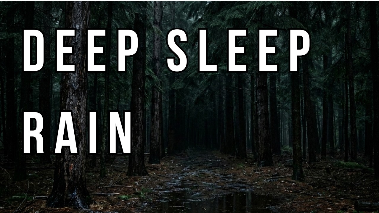 Rain Sounds for Deep Sleep 🌧️ Dark Forest After Rain | No Thunder | Peaceful Night Nature Ambience