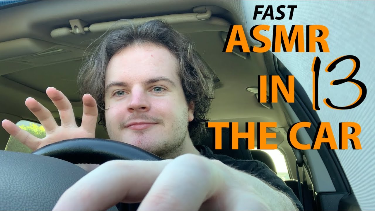 Fast & Aggressive ASMR in the Car 13 lofi Hand Sounds, Invisible triggers,Gripping&Scratching+Visual