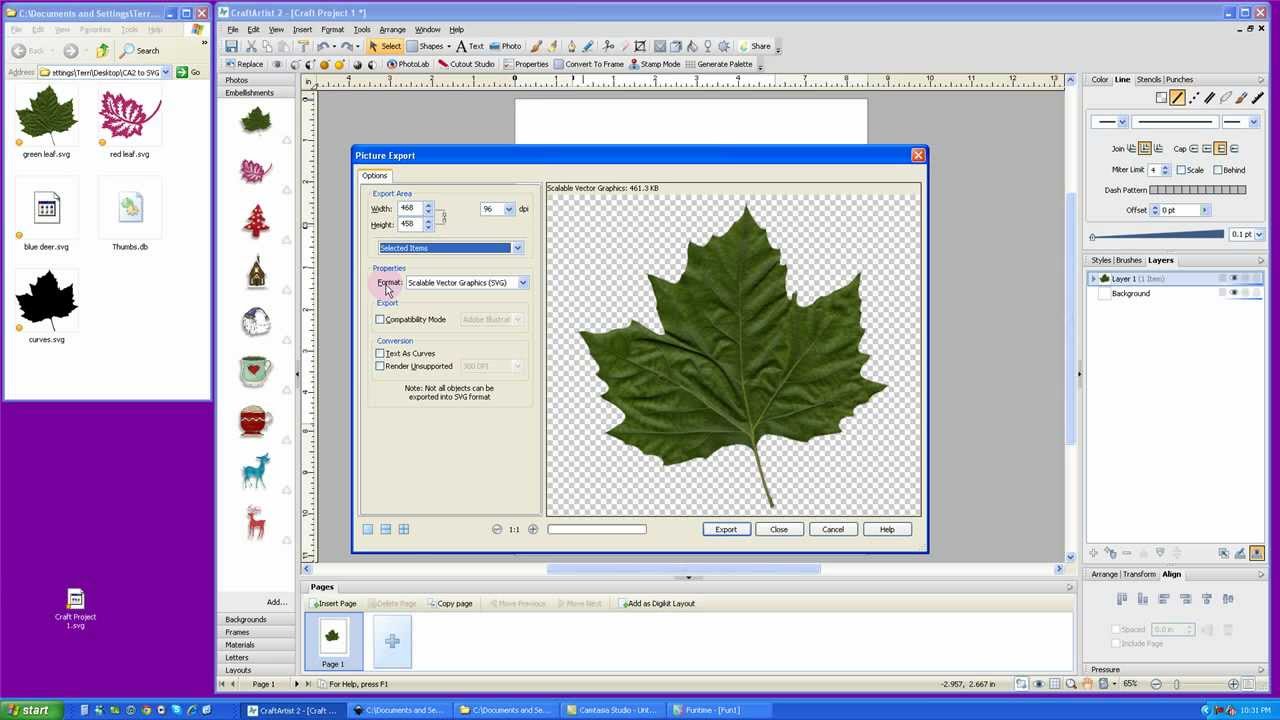 Craft Artist 2 to SVG part 2 of 2