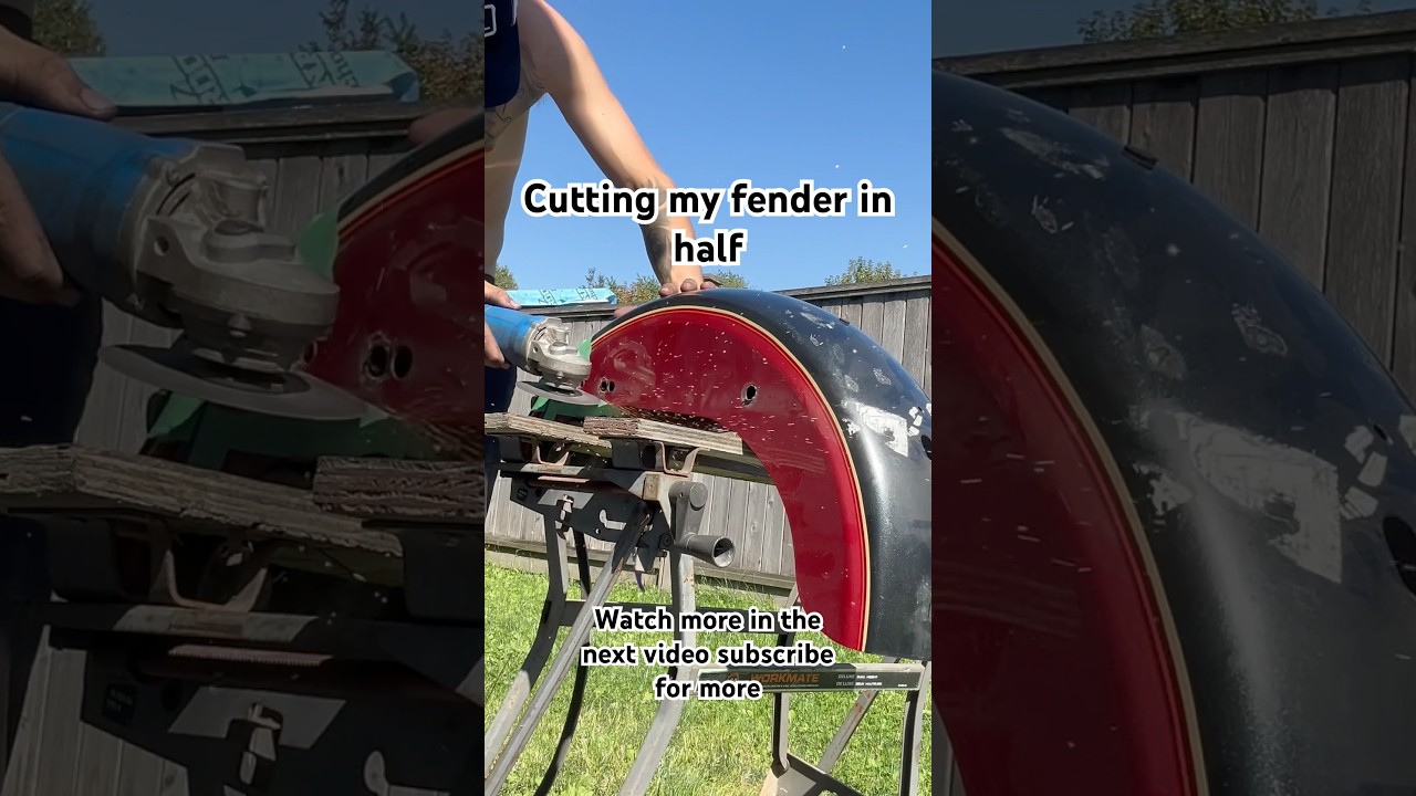 Building a fender for Harley stunts.  