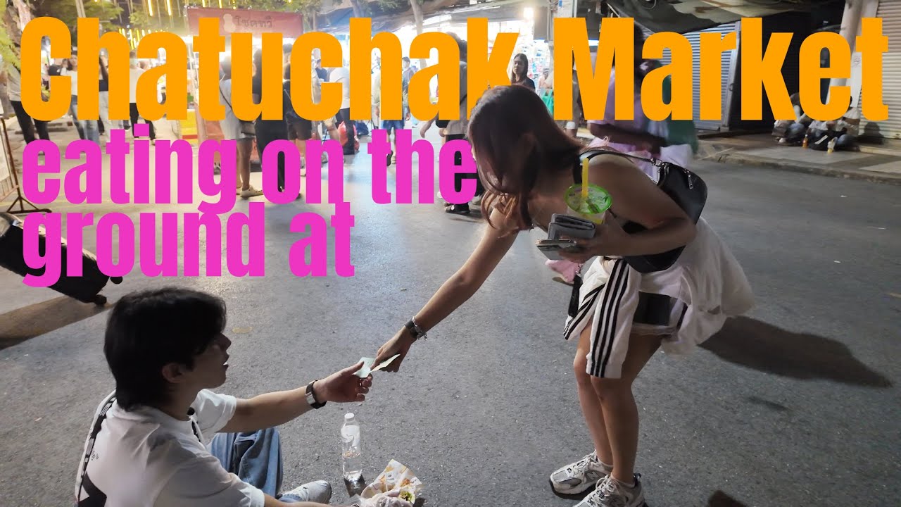 🇹🇭Chatuchak Market Bangkok Food | เที่ยวตลาดจตุจักร กรุงเทพ | ตะลุยกินสตรีทฟู้ด ไนท์มาร์เก็ต