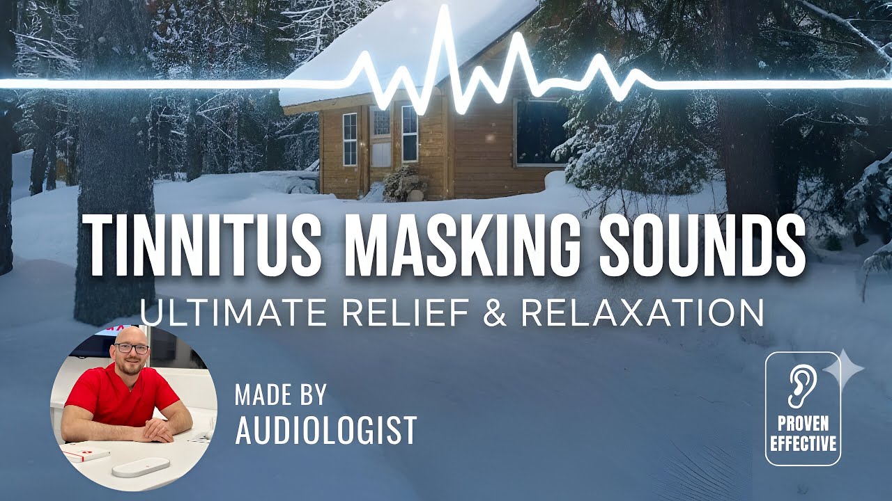 Tinnitus Sound Therapy 528 Hertz Healing Frequency | Snowy Forest Ambiance Tinnitus Relief