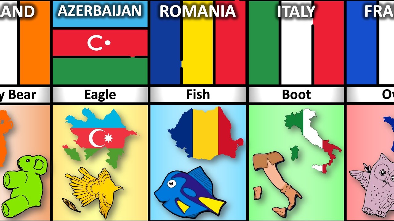 Realistic Country Shapes | What Countries Look Like