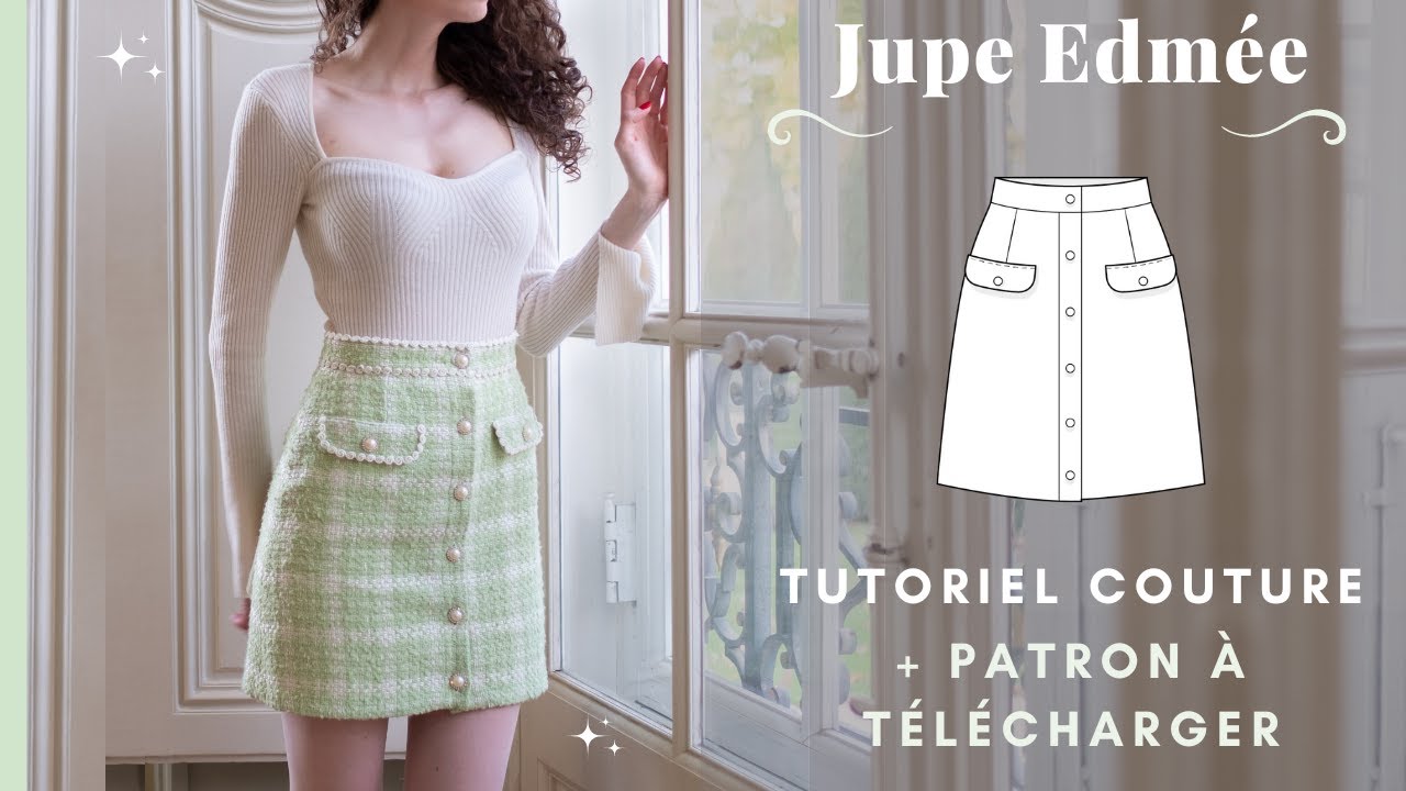 Tutoriel couture jupe | Edmée | patron à télécharger