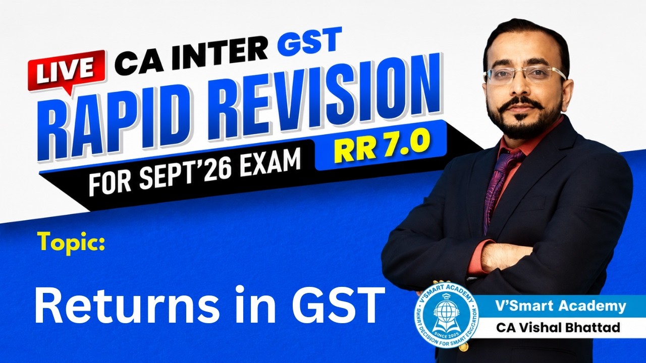 17 A: Returns in GST | Rapid Revision 7.0 | Sept'26 | CA Inter GST | CA Vishal Bhattad Sir