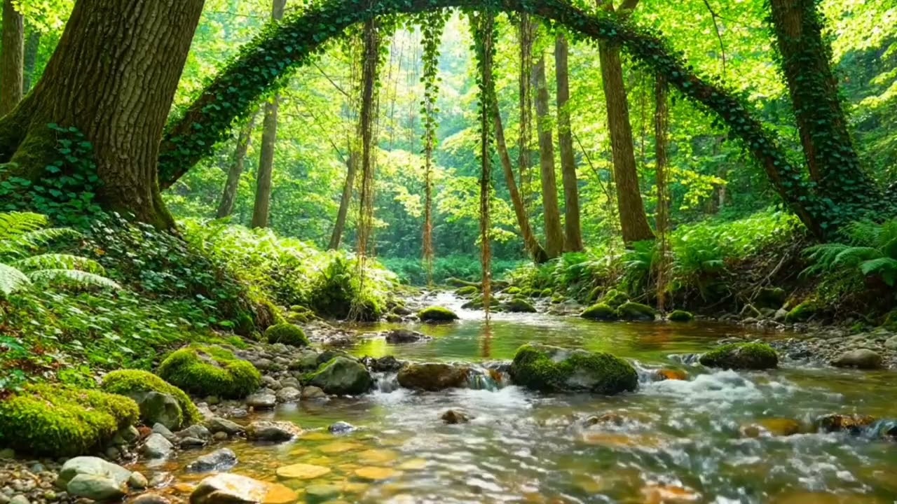 Deep Work Ambience: Nature Sounds for Focus, River Flow & Forest Birds