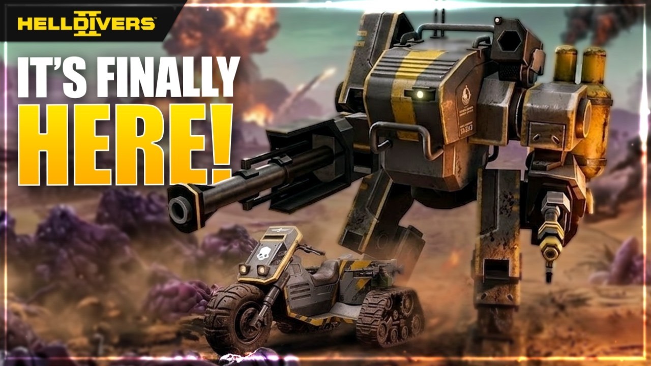 В Helldivers 2 появились новые мехи и возможности кастомизации техники с обновлением.