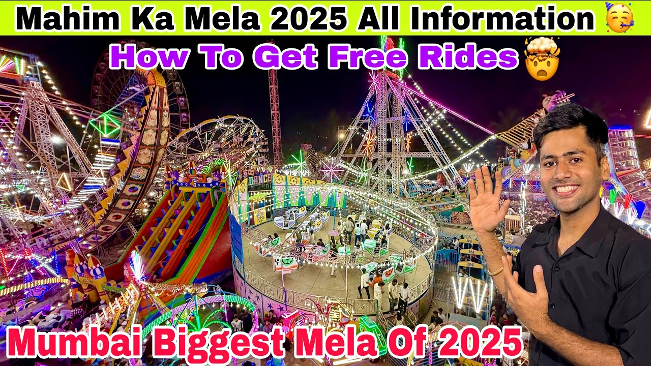 Mahim Ka Mela 2025 || Mumbai Biggest Mela In Mahim 2025 || All Information Of Ride Food Ticket Price