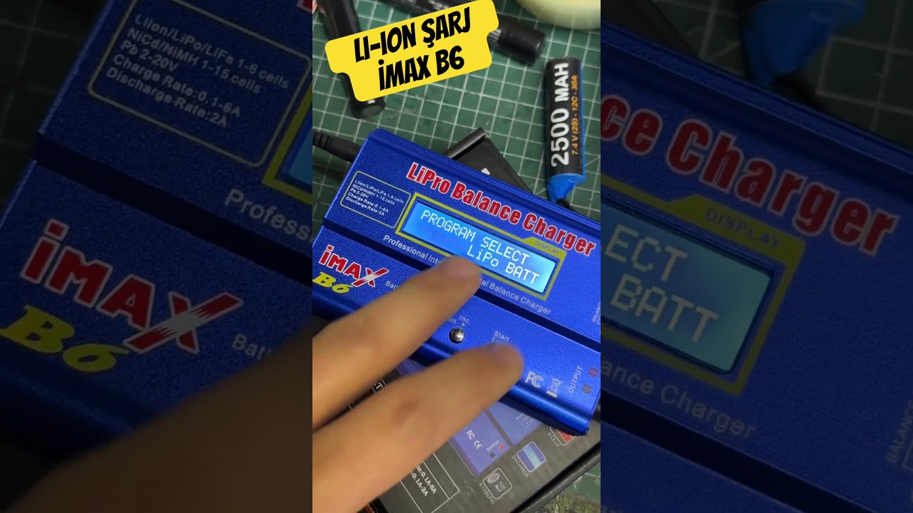 İmax b6 şarj cihazı ile li-ion batarya şarj etmek #airsoft #airsoftgame #airsoftvideo