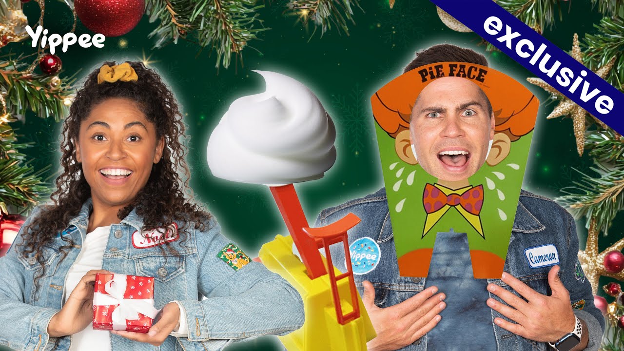 Christmas Gift Exchange Pie Face Challenge