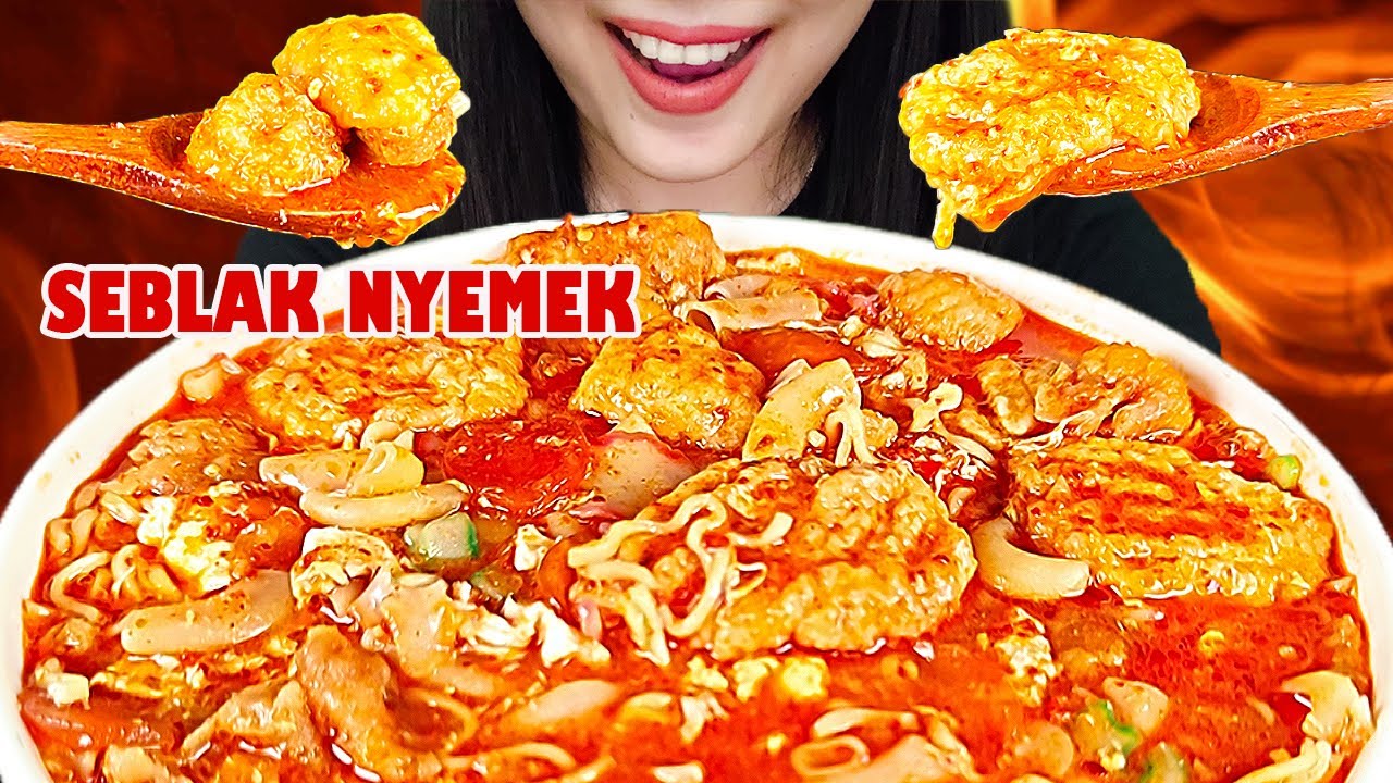 ASMR SEBLAK NYEMEK PEDAS JELETET | By @waroengteteh.id | ASMR INDONESIA