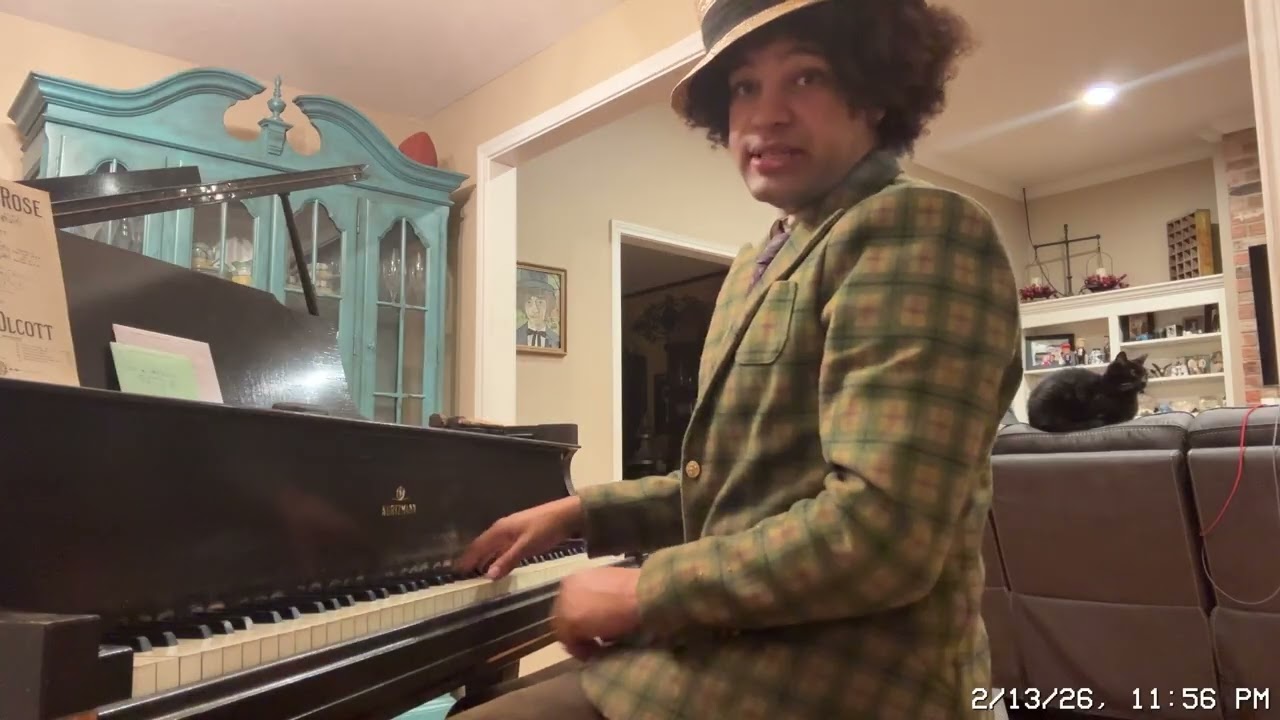 Playing my baby grand 