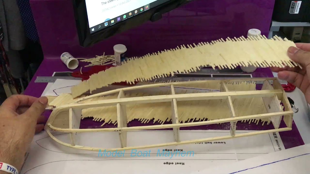 Matchstick Cabin Cruiser build, Part  7 - Hull plates ....  skirts?!