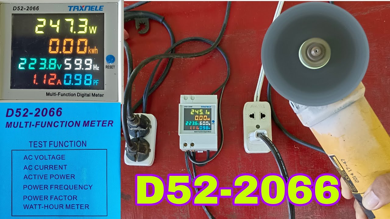 HOW TO CONNECT DIGITAL MULTI FUNCTION METER [D52-2066]