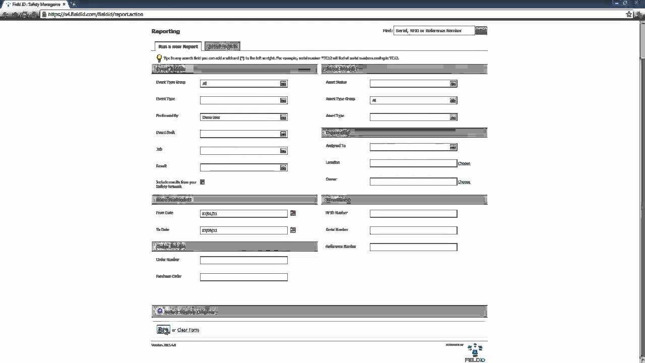 Field ID - Web Demo - Reporting (6/8)