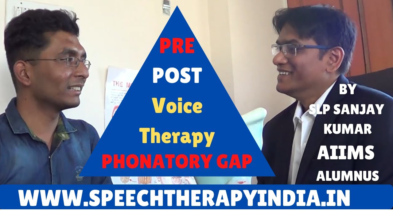 SLP Sanjay Kumar: Pre-Post Phonatory Gap Therapy | Within 8 Days | Puberphonia | Chennai, India Guy
