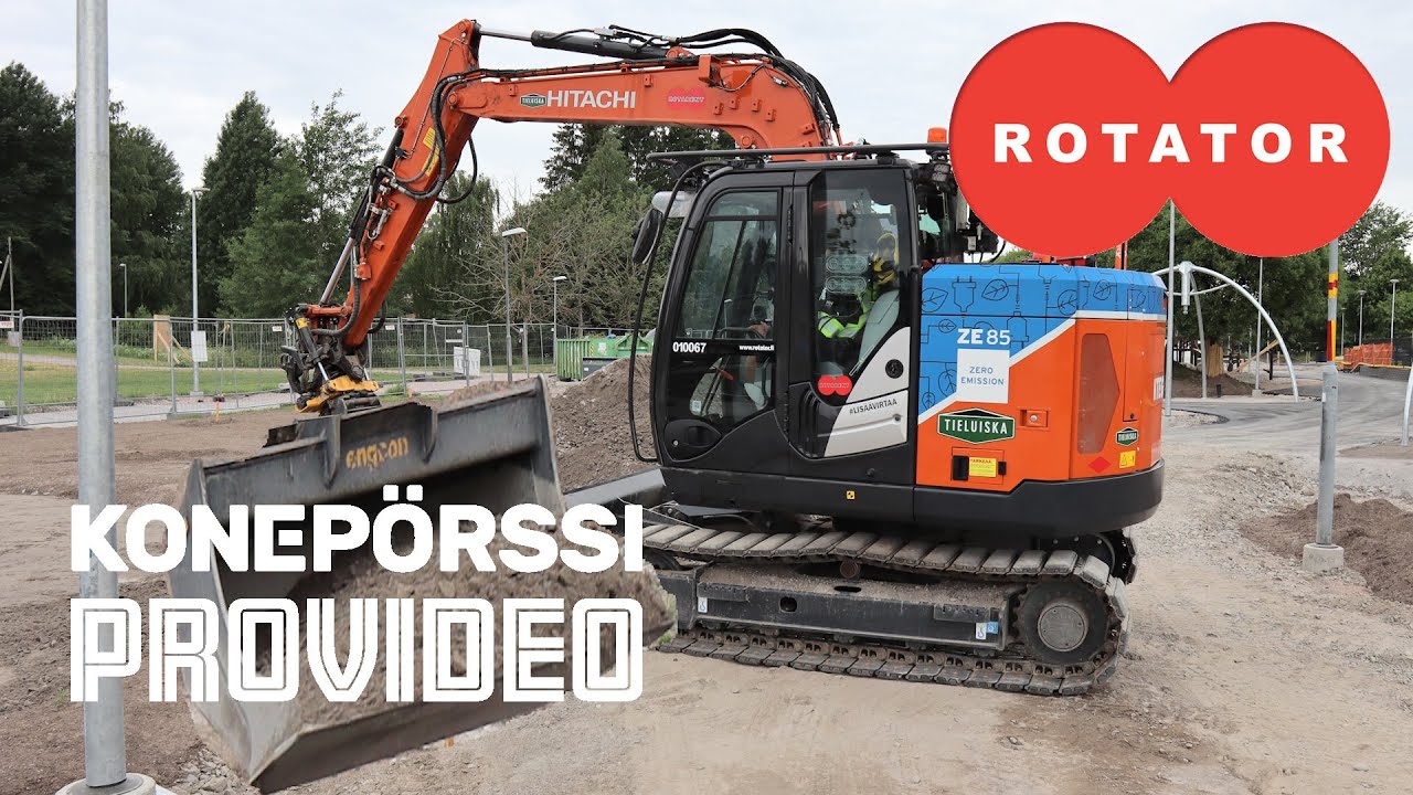 Hitachi ZE85 full electric excavator