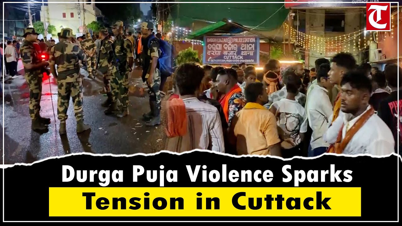 Cuttack Tension: Stone Pelting, Clashes Erupt Between Two Groups During Durga Puja Celebrations
