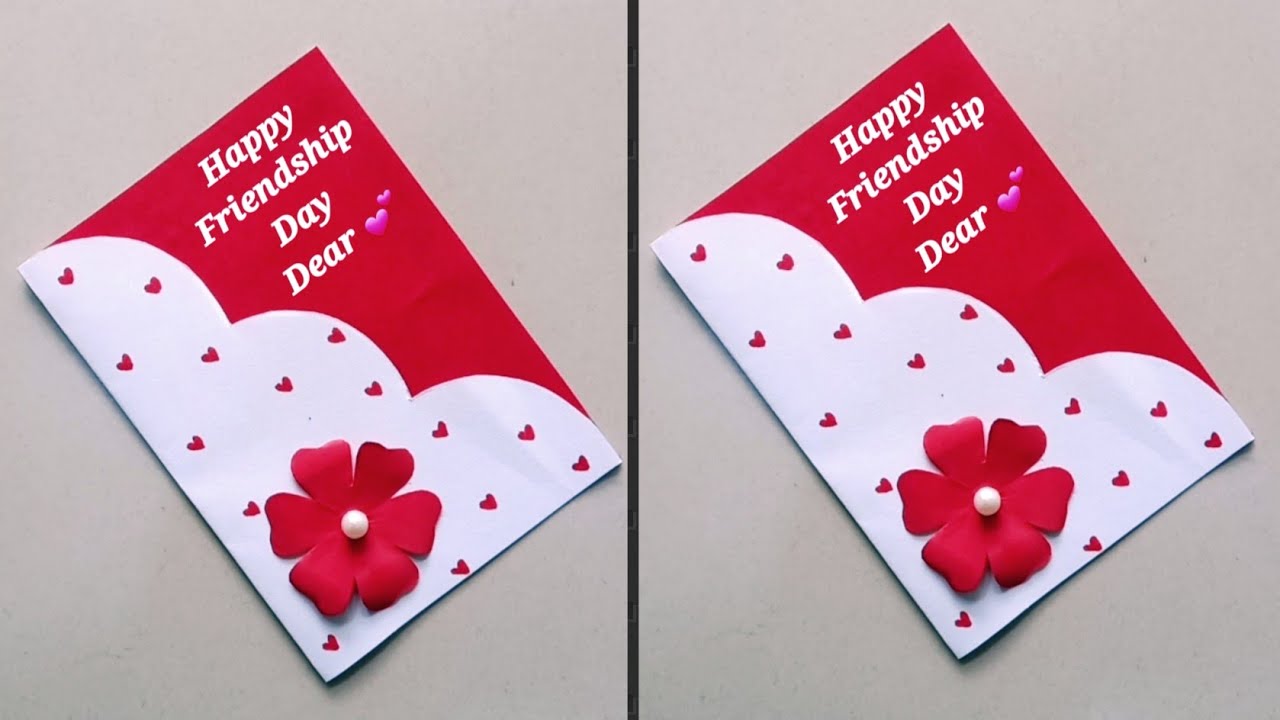 Friendship Day Card Easy/Happy Friendship Day Greeting Card/Handmade Friendship Day Card Making Idea
