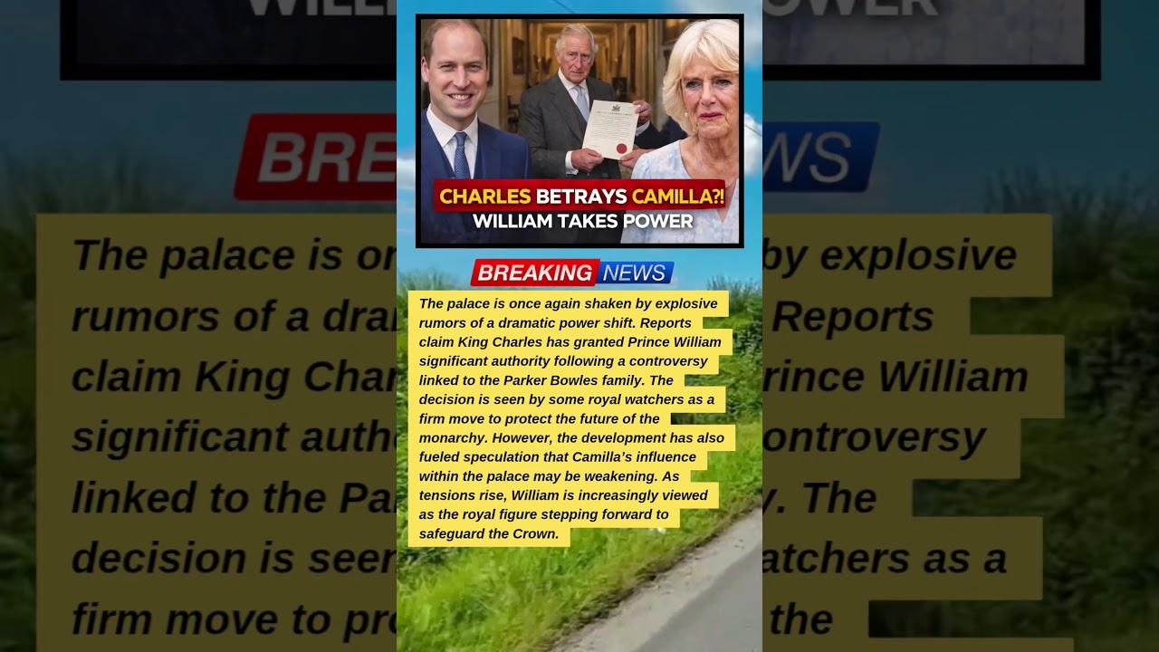 Charles Chooses William Over Camilla?! #RoyalDrama #BreakingNews #RoyalFamily