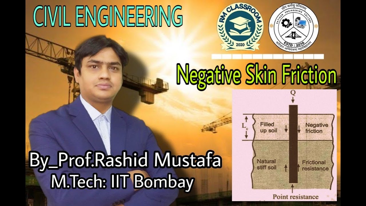 Lecture-6 | Negative Skin Friction | Pile Foundation | Civil Engineering | Prof. Rashid Mustafa