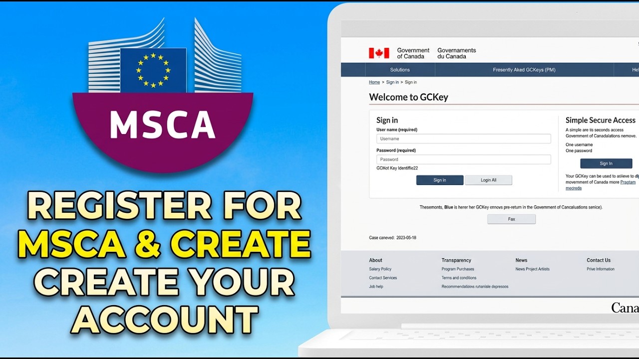 Как зарегистрироваться в MSCA и создать учетную запись My Service Canada (НОВОЕ руководство 2026 ...