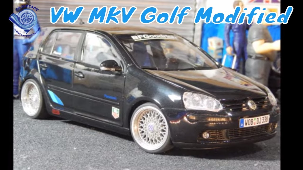 Custom made Volkswagen golf MK V welly 1/18 decast model