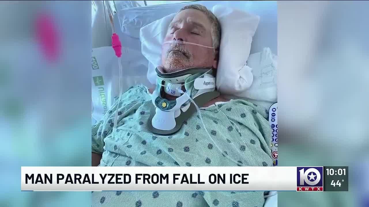China Spring, Texas, man possibly paralyzed after falling on ice during winter storm