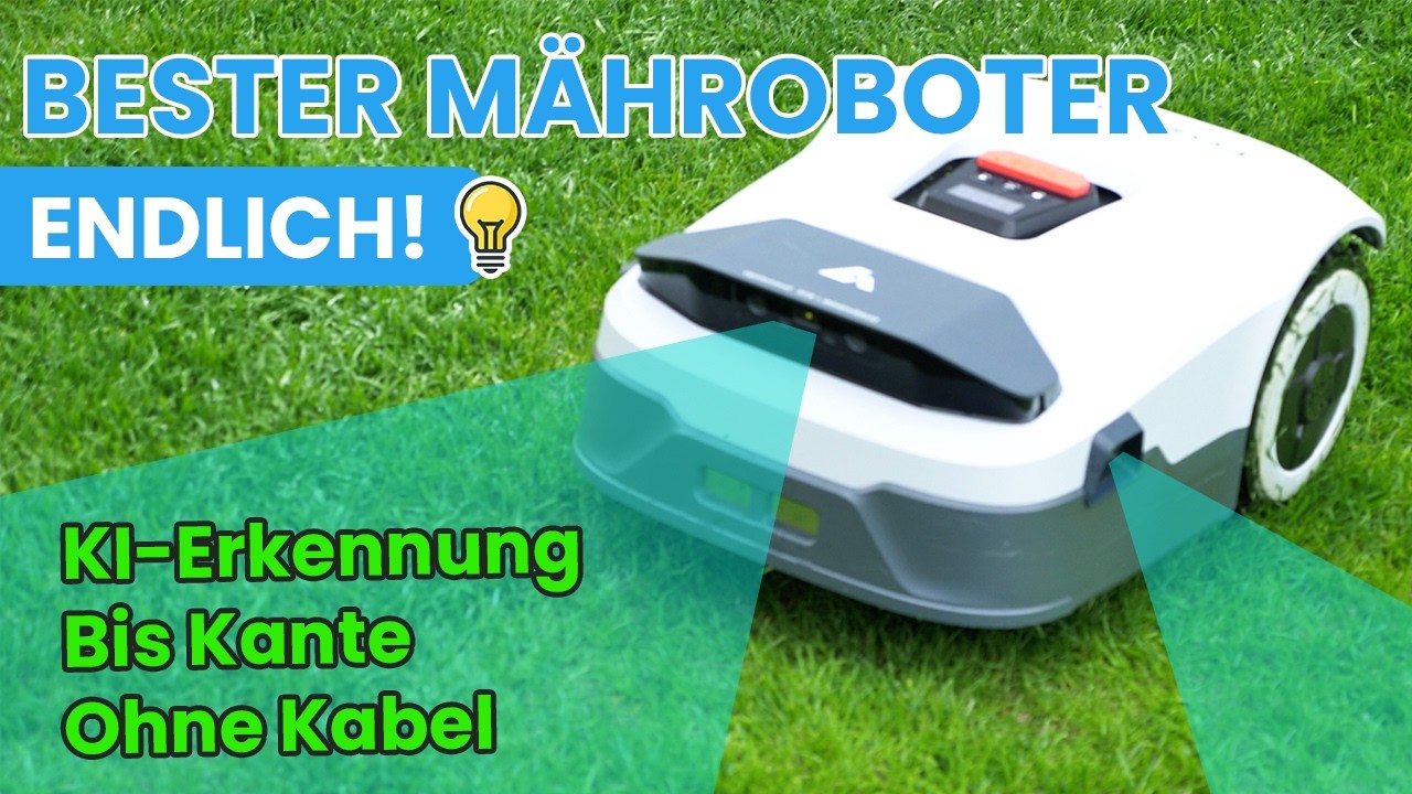 Bester neuer M&auml;hroboter OHNE Kabel MIT Kantenm&auml;hfunktion - ANTHBOT Genie im Test