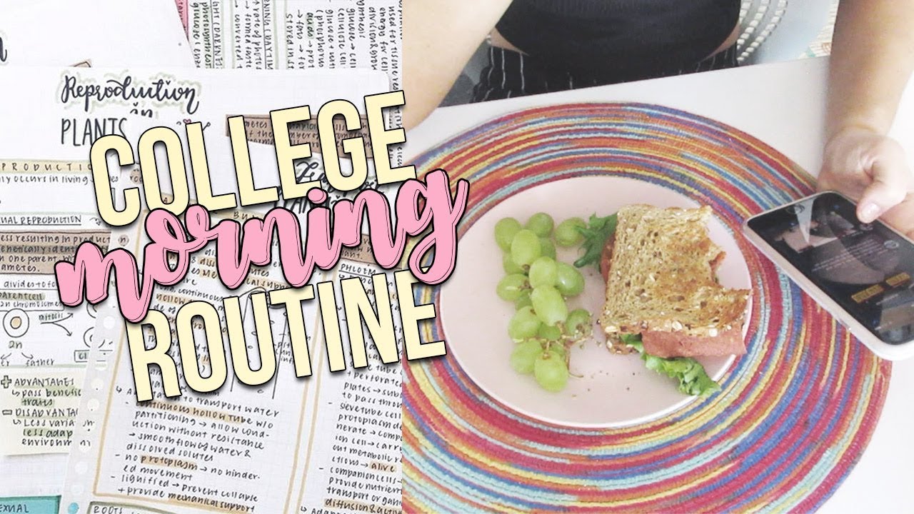 COLLEGE MORNING ROUTINE 2018 | Reese Regan