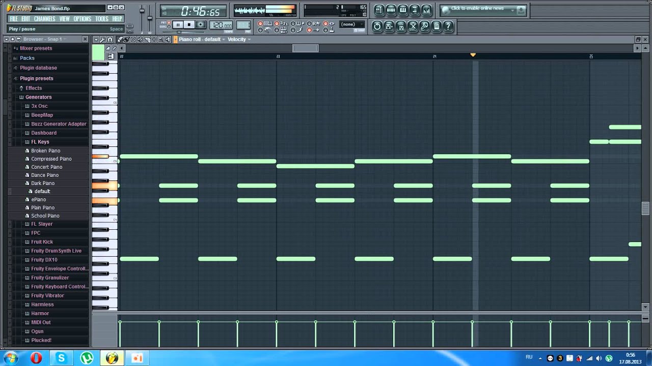 James Bond on piano (FL Studio)