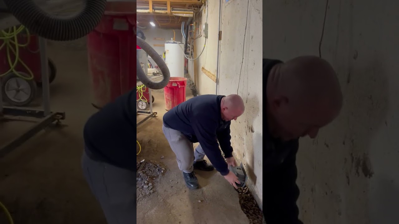 Full Perimeter Waterproofing: Trench and WaterGuard Installation