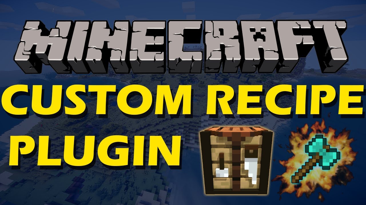 Make crafting recipes in Minecraft with Custom Recipes Plugin