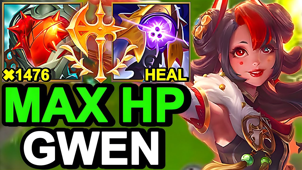 WILD RIFT CHINA GWEN JUNGLE - 23KILL NEW HEARTSTEEL Gwen Build Runes - Mythmaker Gwen Wild Rift Skin