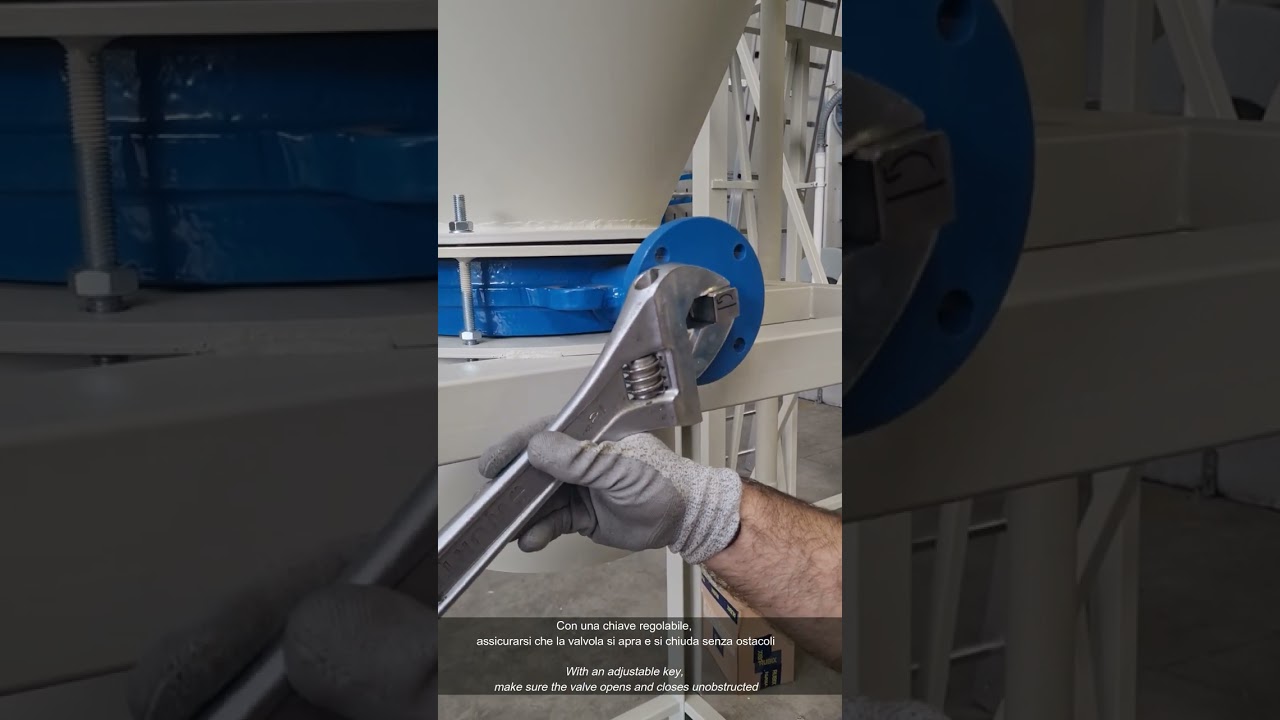 AESSE - SOSTITUZIONE VALVOLA DN250 - REPLACEMENT OF VALVE DN250