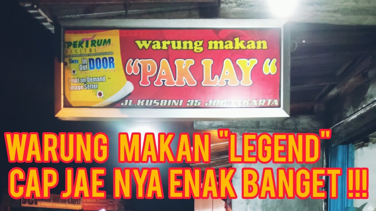 CAP JAE LEGENDARIS | PAK LAY | KULINER JOGJA