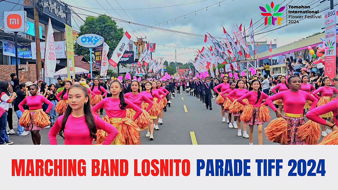 Parade Tomohon International Flower Festival l TOF 2024 Marching Band Lokon
