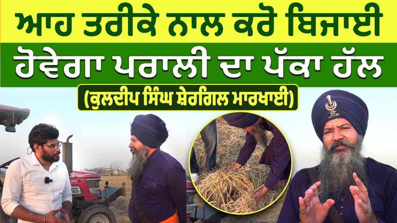 ਆਹ ਤਰੀਕੇ ਨਾਲ ਕਰੋ ਬਿਜਾਈ-ਹੋਵੇਗਾ ਪਰਾਲੀ ਦਾ ਪੱਕਾ ਹੱਲ : Kuldeep Singh Shergill Markhai