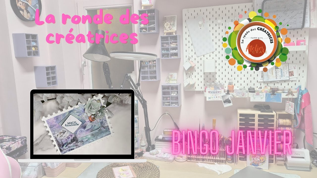 LA RONDE DES CREATRICES ~ Bingo janvier ~ @ateliercraie-Sandrine