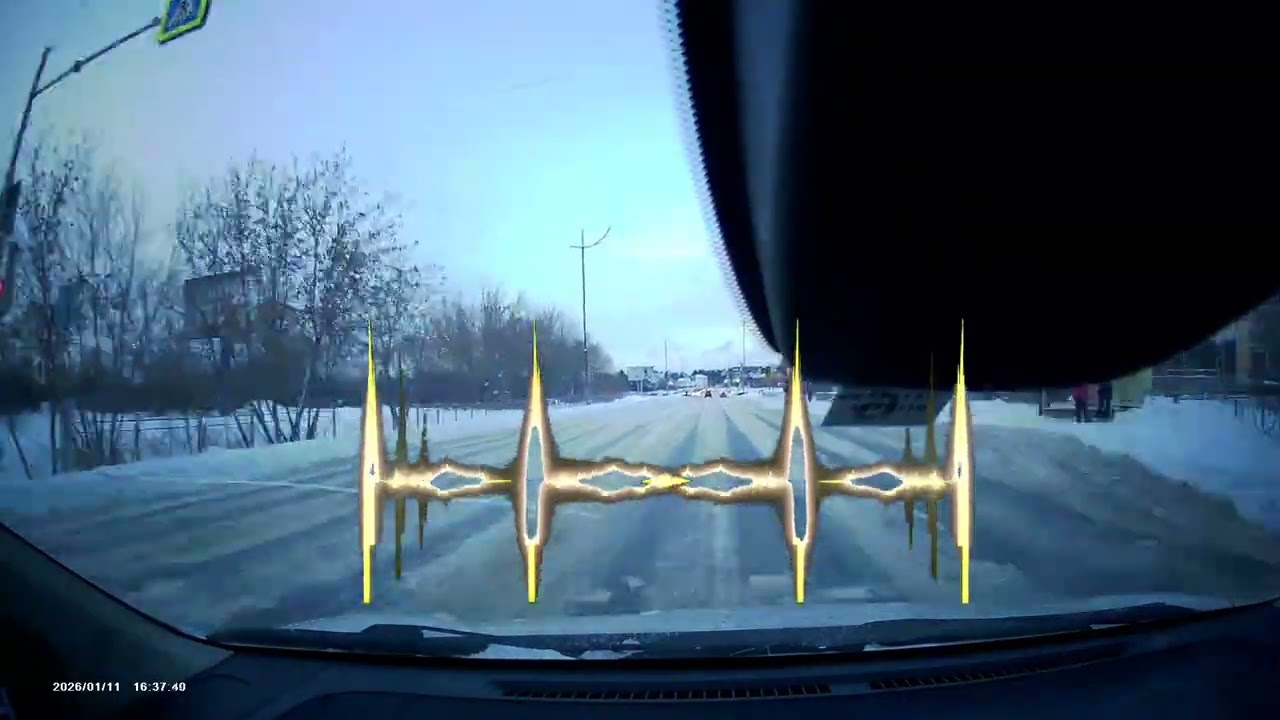 Upbeat techno industrial music road car trip