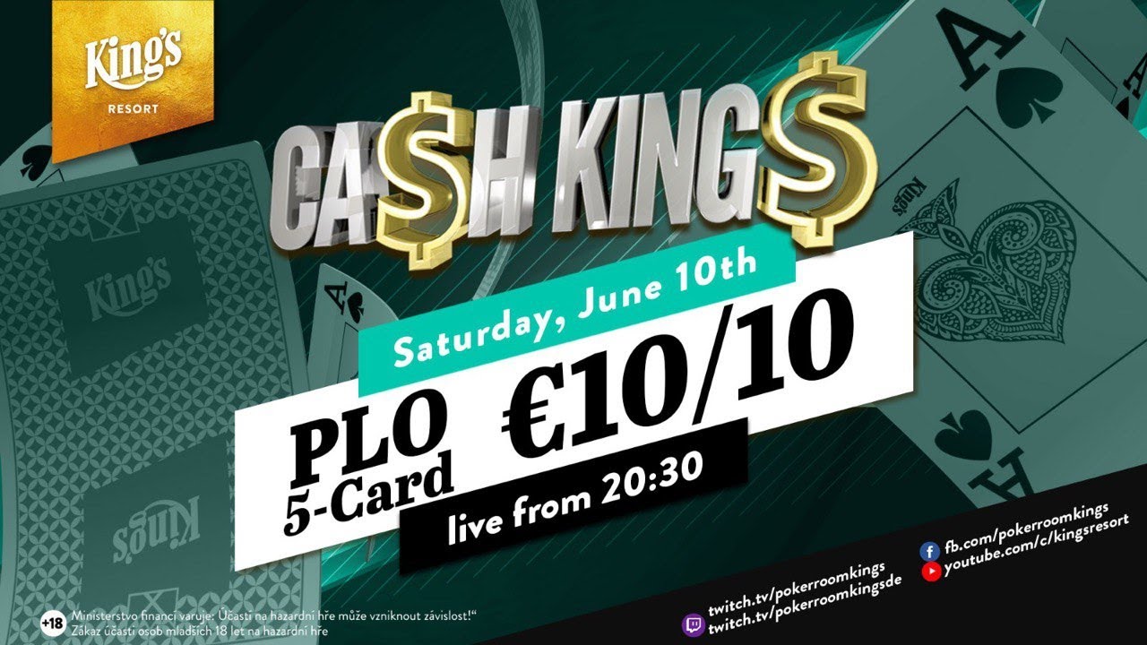 💸 Ca$h King$ Special 5-Card PLO €10/€10 Cash Game, live from King's Resort 👑
