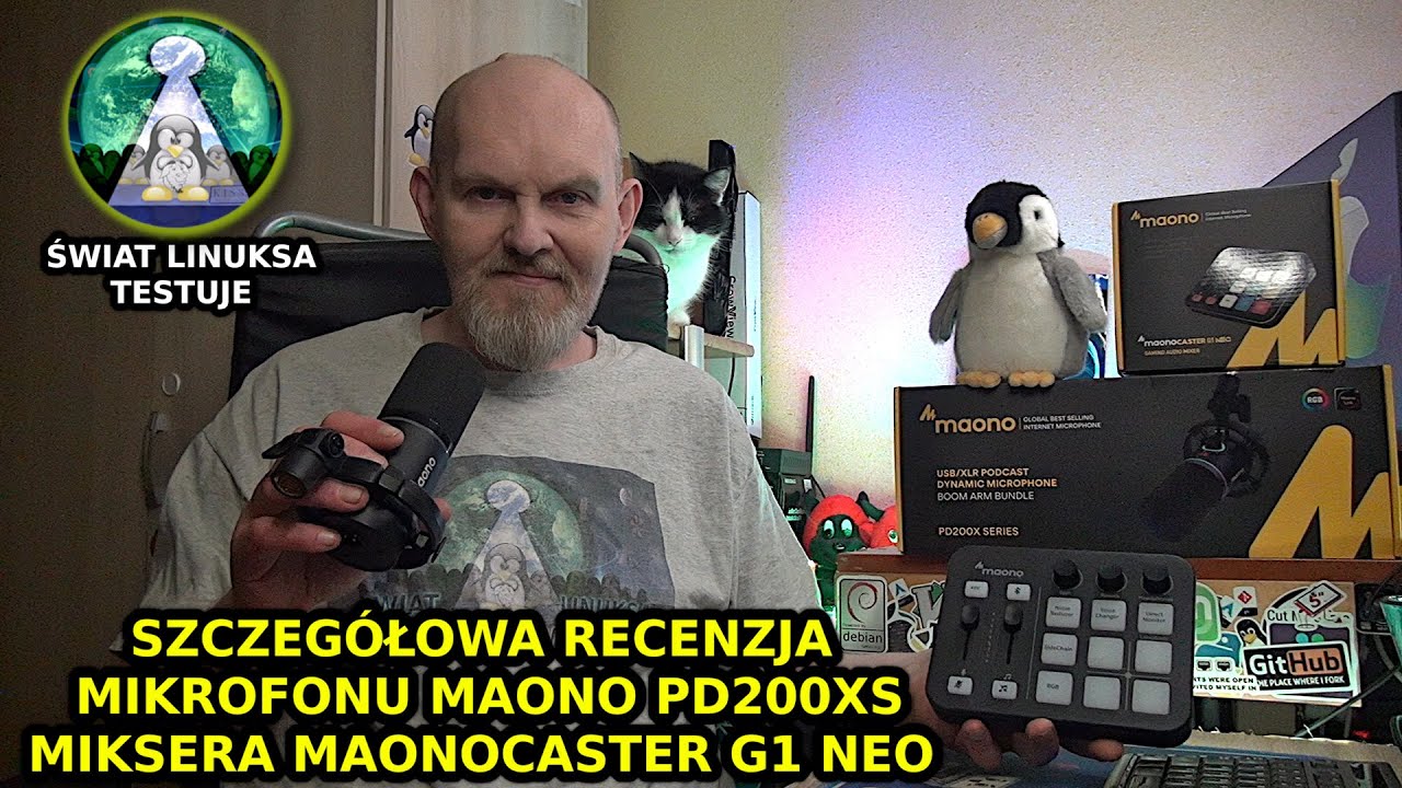 Recenzja mikrofonu Maono PD200Xs oraz miksera Maonocaster G1 NEO dla streamera gamera lub podcastu